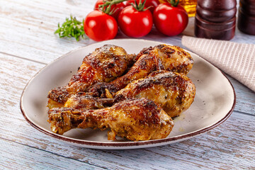 Baked chicken drumsticks with spices
