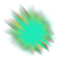 An abstract star burst blur shape transparent design element.