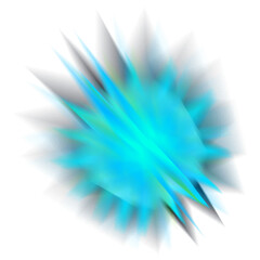 An abstract star burst blur shape transparent design element.