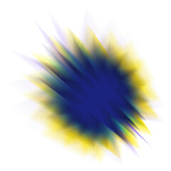 An abstract star burst blur shape transparent design element.