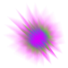 An abstract star burst blur shape transparent design element.
