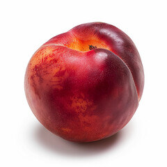 Fresh nectarine isolated on white background