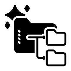 Repository icon, glyph icon style