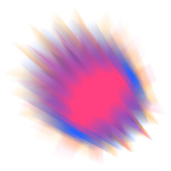 An abstract star burst blur shape transparent design element.