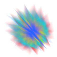 An abstract star burst blur shape transparent design element.
