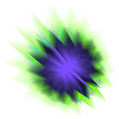An abstract star burst blur shape transparent design element.