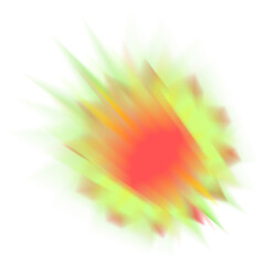 An abstract star burst blur shape transparent design element.