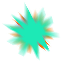 Fototapeta premium An abstract star burst blur shape transparent design element.