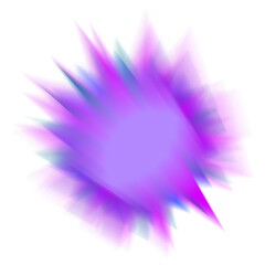 An abstract star burst blur shape transparent design element.