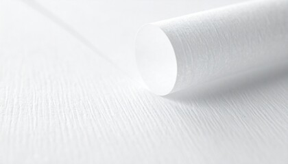 Rolled white paper texture with delicate lines and soft light