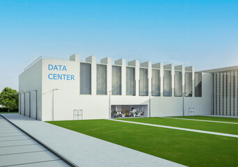 Data center building exterior