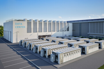 Energy storage systems or battery container units for data center