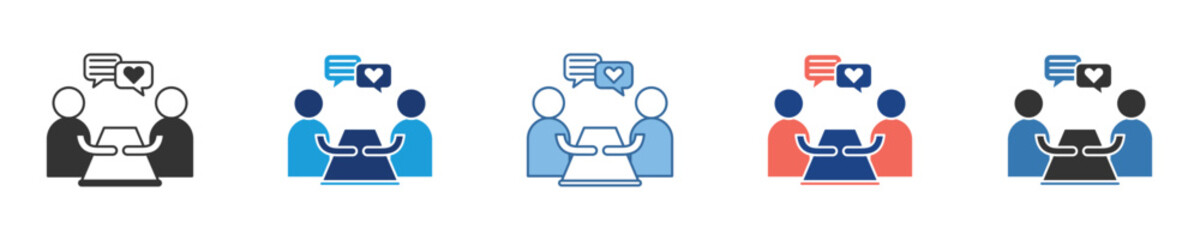 Exploring the concept of collaborative team interaction and effective communication strategies in a dynamic group meeting environment, fostering connection and shared understanding