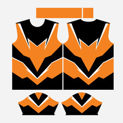 Premium Dynamic Sports Jersey Vector Design Template.