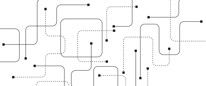 Abstract background with technology circuit board texture. Modern electronic motherboard texture. Creative idea for internet technology. Tech concept for header, web banner, website, presentation.