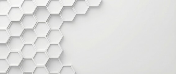 Abstract hexagonal pattern design modern interior graphic art minimalist environment top-down view contemporary concept