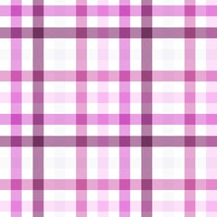 Seamless Pink and Purple Plaid Pattern Background