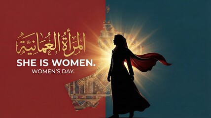 Empowered woman celebrating International Women's Day with cultural heritage