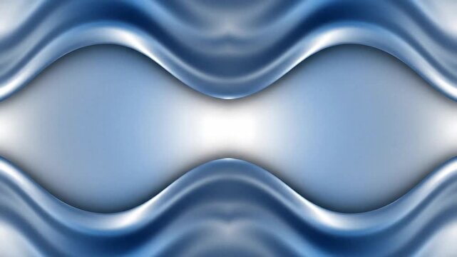 High-tech abstract gradient video, vertical banner format, silver chrome gradient morphing into frozen blue hues, gentle wave-like motion