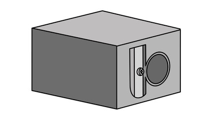 Obraz premium Simple Safe Box with Combination Lock.