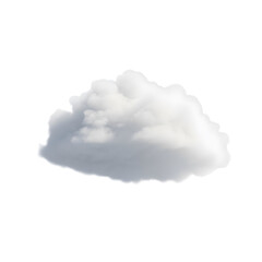 Obraz premium Realistic isolated white cumulus cloud formation isolated perfectly for graphic design projects on transparent background