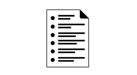 Paper sheet with lines and dots.