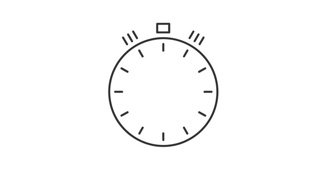 Stopwatch timer clock closeup face.