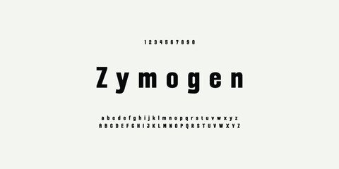 Fototapeta premium Modern Sports tech font typography. MINIMAL vector typeface for a company. Minimal gaming fonts for logo design.