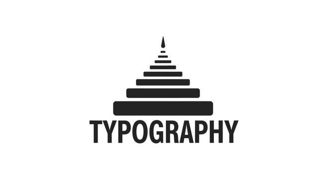 Typography design element logo symbol.
