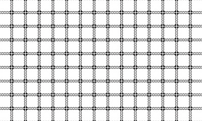 三角のラインで囲んだジグザグした四角い格子柄