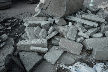 コンクリートの瓦礫