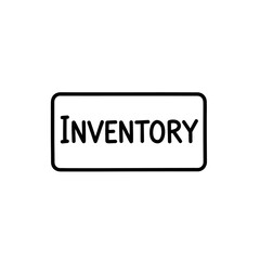 Obraz premium Clear Inventory Signboard on White Background for Office and Retail Displays