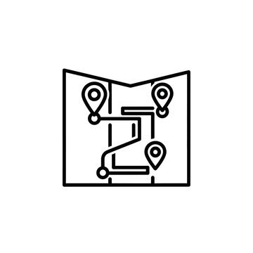Creative Navigation Chart Illustration for Map and Route Planning