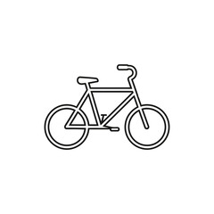 Fototapeta premium Minimalist Bicycle Illustration for Urban Transportation and Eco-Friendly Commuting