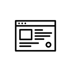 Obraz premium Modern Web Page Interface Illustration for Digital Design Projects