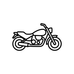 Obraz premium Stylish Modern Motorcycle Illustration for Transportation and Adventure