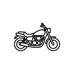 Fototapeta premium Stylish Modern Motorcycle Illustration for Transportation and Adventure
