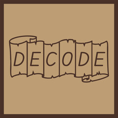 Decode Block Letter Panel Illustration