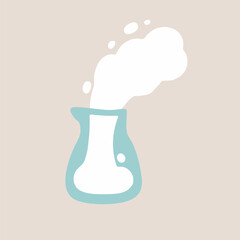 Small Bottle With Foam Illustration