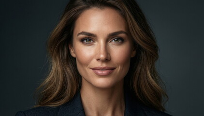 Obraz premium Zdjęcie modelki, twarz w zbliżeniu, piękna kobieta, super modelka