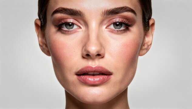 Zdjęcie modelki, twarz w zbliżeniu, piękna kobieta, super modelka