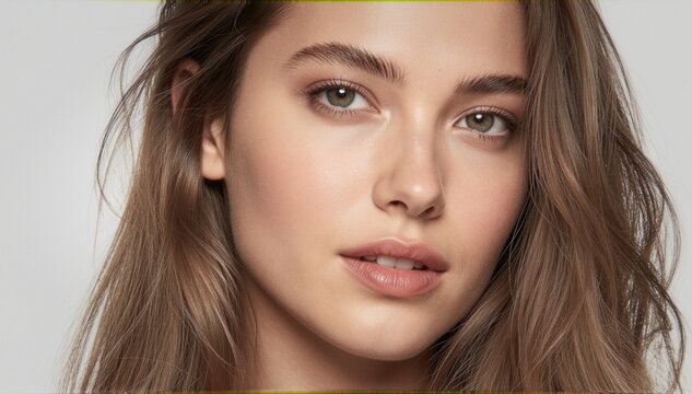 Zdjęcie modelki, twarz w zbliżeniu, piękna kobieta, super modelka