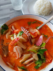 Thai soup tom yam