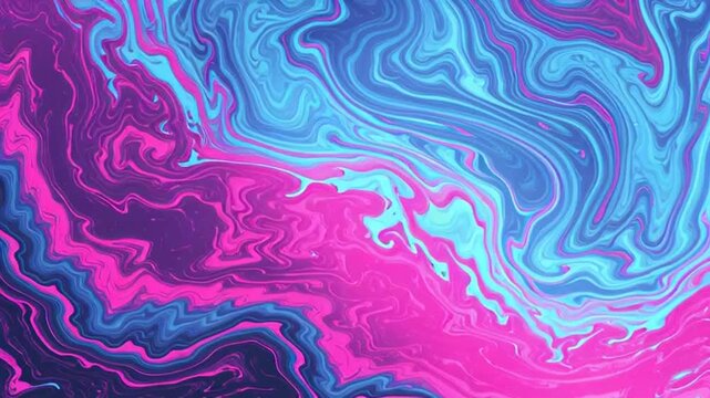 A mesmerizing abstract background featuring a dynamic interplay of deep blue and pristine white liquid colors swirling together in an intricate organic pattern evoking a sense of fluid motion and art.