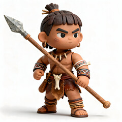 Wood Spear Thrower &ndash; Tribal Ranged Warrior Fantasy RTS Unit 