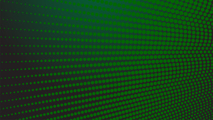 Dark green halftone dot abstract background with gradient texture for modern wallpaper design