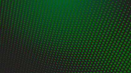 Dark green halftone dot abstract background with gradient texture for modern wallpaper design