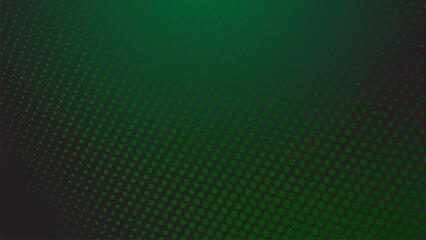 Dark green halftone dot abstract background with gradient texture for modern wallpaper design