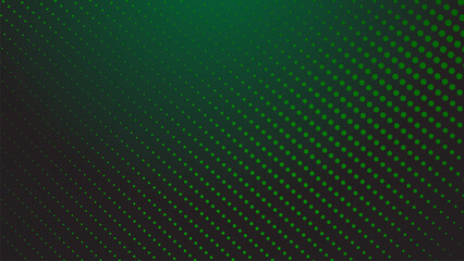 Dark green halftone dot abstract background with gradient texture for modern wallpaper design