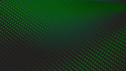 Dark green halftone dot abstract background with gradient texture for modern wallpaper design